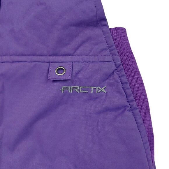 Arctix A6 Snow Bib Youth Large Purple Front Zip Insulated Warm Winter Outdoor - Picture 4 of 11